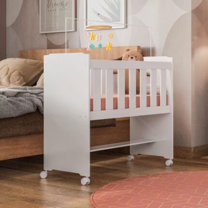 Mini Berço com Colchão Branco