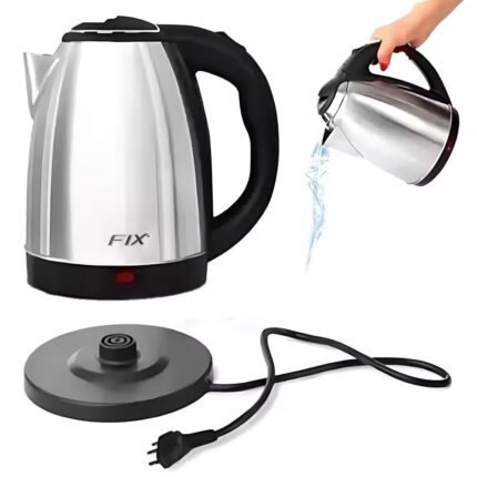 Chaleira Jarra Elétrica Bule Inox 1.8L Ferve Água Leite E Café