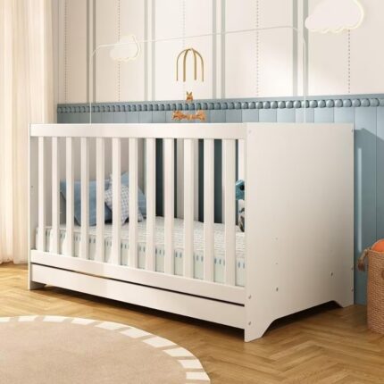 Berço Americano 3 em 1 para Colchão 130x70cm Multimóveis 0527PA
